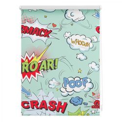 Rollo Klemmfix, ohne Bohren, blickdicht, Crash - Bunt, 90 x 150 cm (B x L)