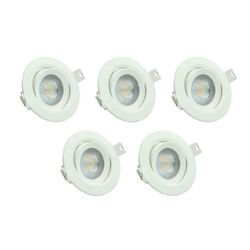 5er Pack LED CCT Downlight, schwenkbar