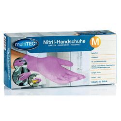 Nitril-Einweghandschuhe, Rosa, Größe M - 50er-Pack