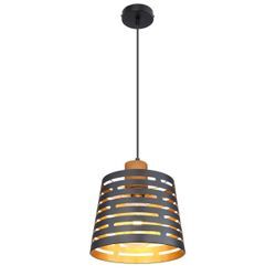 Lighting - ABLONA - Hängeleuchte Metall schwarz matt, 1x E27