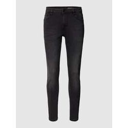 Skinny Fit Jeans mit Label-Patch