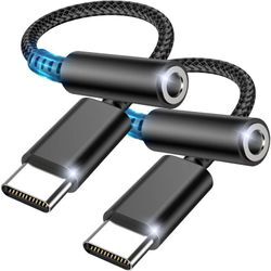 USB-C-auf-3,5-mm-Kopfhörerbuchsenadapter, USB-Typ-C-Audiobuchsenadapter mit DAC, Typ-C-auf-Audio-Digital-Audio-Kopfhörer