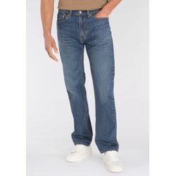 Straight-Jeans LEVI'S "505", Herren, Gr. 32, Länge 30, blau (sunset down), Denim/Jeans, Obermaterial: 99% Baumwolle, 1% Elasthan, casual, normal lang, Jeans, REGULAR