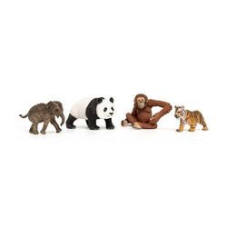 Tchibo Schleich Starterset Wild Life Asien - Mehrfarbig - Kinder