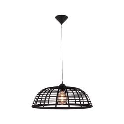 BRILLIANT Crosstown Pendelleuchte 47cm holz dunkel/schwarz Innenleuchten,Pendelleuchten 1x A60, E27, 40W, geeignet für Normallampen (nicht enthalten) In der Höhe einstellbar / Kabel kürzbar