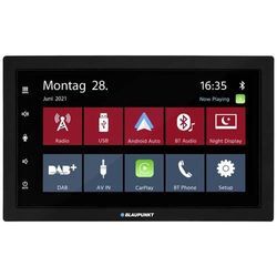 Blaupunkt Mannheim 600 DAB Doppel-DIN Moniceiver Android Auto™, Anschluss für Lenkradfernbedienung, Anschluss für Rückfahrkamera, Apple CarPlay,