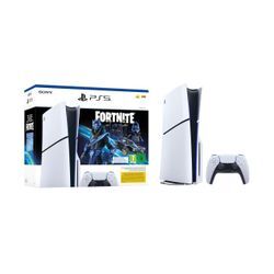 Sony Playstation 5 Slim Disc-Edition Fortnite Cobalt Star Bundle, weiß