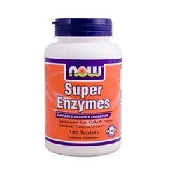 Now Foods, Super Enzyme, 180 Tabletten, sojafrei, glutenfrei [221,48 EUR pro kg]