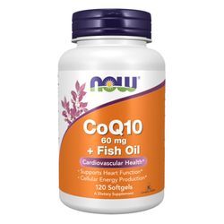 Now Foods, Co-Q10 60 mg, 120 Softgels [414,29 EUR pro kg]