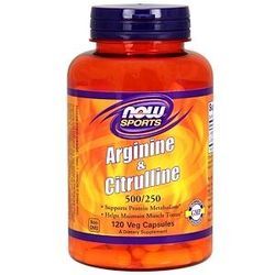 Arginine & Citrulline, 500 mg /250 mg, 120 Veg Kapseln [221,11 EUR pro kg]