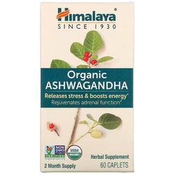 Himalaya, Organic Ashwagandha, 60 Caplets [318,00 EUR pro kg]