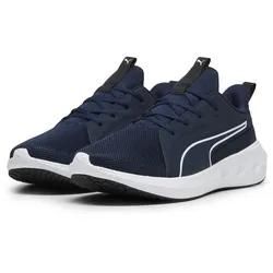 Laufschuh PUMA "SOFTRIDE Carson Laufschuhe Erwachsene", Gr. 44, club navy weiß schwarz blau, Obermaterial: Textil, Synthetik; Futter: Textil; Innensohle: Textil; Laufsohle: Gummi, Schuhe