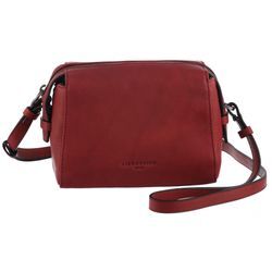 Umhängetasche LIEBESKIND BERLIN "Camera S LOU 2 3D LEATHER", Damen, Gr. B/H/T: 19cm x 17cm x 9cm, lila (berry), Leder, Taschen, Schultertasche Handtasche Damen Tasche Damen