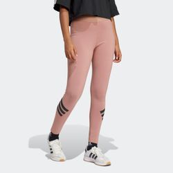 Trainingstights ADIDAS SPORTSWEAR "W FI 3S LEGGING", Damen, Gr. S, N-Gr, warm clay, Obermaterial: 90% Baumwolle, 10% Elasthan, sportlich, Hosen