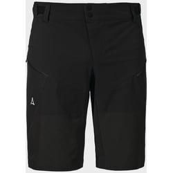 Shorts SCHÖFFEL "Shorts Arosa M", Gr. 52, Normalgrößen, schwarz (9990, schwarz), Oberstoff Rumpf oben: 89% Nylon 11% Elasthan Oberstoff Rumpf unten: 94% Nylon 6% Elasthan, sportlich, Hosen