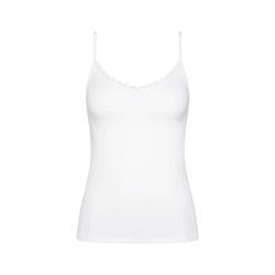 Triumph - Unterhemd mit Spaghettiträgern - White 048 - Feel Of Cotton - Unterwäsche für Frauen