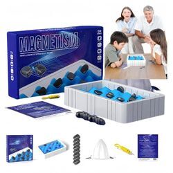 2024 Tragbares magnetisches Schachspiel, Strategiespiel für Kinder und Erwachsene, lustiges Familienpartyspiel, magnetisches Multiplayer-Brettspiel,