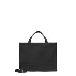 Henkeltasche LIEBESKIND BERLIN "Satchel M LOU 2 3D LEATHER" Gr. B/H/T: 27cm x 20,5cm x 11cm, schwarz, Damen, Leder, Taschen, Schultertasche Handtasche Damen Umhängetasche