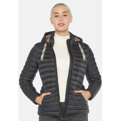 Steppjacke FUCHS SCHMITT "Steppjacke", Damen, Gr. 40, schwarz, 100% Polyamid, unifarben, casual, normal, ohne Ausschnitt, Langarm, Jacken, mit Kapuze