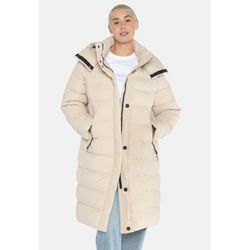 Kurzmantel FUCHS SCHMITT "Stepp Kurzmantel M.thermorefüllung" Gr. 34, beige, Damen, 100% Polyester, unifarben, Mäntel, mit Kapuze