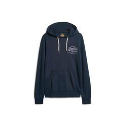 Sweatshirt SUPERDRY "Sweatshirt Classic VI Heritage Chest Hood", Herren, Gr. L, blau, Obermaterial: 100% Baumwolle CO., Sweatshirts