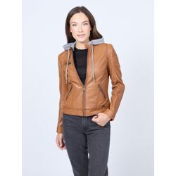 Mustang Lederjacke Damen, cognac