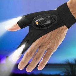 1 Paar LED-Taschenlampen-Handschuhe für Herren, wasserdicht – Geschenke für Papa, Opa, wiederaufladbarer Lichthandschuh, Finger, coole Gadgets,