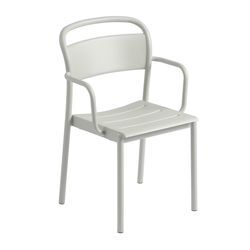 Muuto - Linear Steel Armchair Outdoor, grau