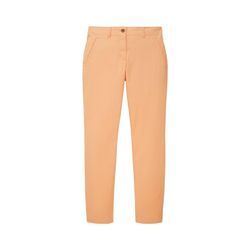 TOM TAILOR Damen Chino Slim Hose, orange, Uni, Gr. 44/32