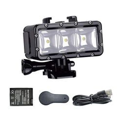 Led Unterwasserlicht, Unterwasserlicht, Licht Wasserdicht, Kompatibel mit Gopro Serie, AKASO, Campark, DJI osmo Action-Kamera,Wasserdicht 147ft (45