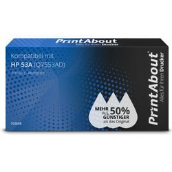 PrintAbout Toner kompatibel mit HP 53A (Q7553AD) - 2x Schwarz - Multipack