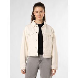 BOSS Orange Jeansjacke Damen Baumwolle, weiß