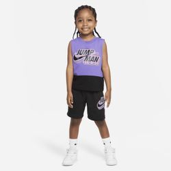 Jordan Set aus Tanktop und Shorts für Kleinkinder - Schwarz