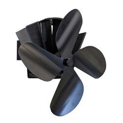 Kaminventilator FIREFIX "Ofenventilator", schwarz, B:18cm H:18,7cm T:7cm, Ventilatoren, 4-flügelig, für das Rauchrohr, magnetisch