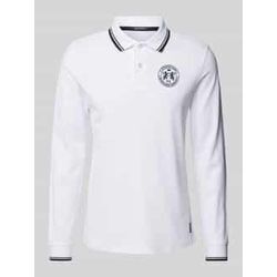 Poloshirt mit kurzer Knopfleiste