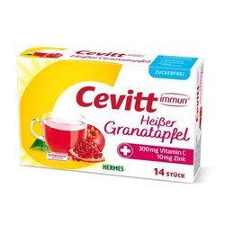 CEVITT immun heißer Granatapfel zuckerfrei Gran. 14 St