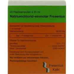 NATRIUMCHLORID-einmol.Fresenius PE-Amp.Inf.-L.-K. 20X20 ml