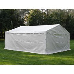 Dancover Lagerzelt Zeltgarage Garagenzelt-Basic 2-in-1, 5x6m PE, weiß