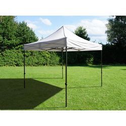 Dancover Faltzelt Faltpavillon Wasserdicht FleXtents Basic v.3, 3x3m Weiß