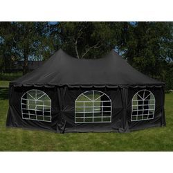 Dancover Partyzelt Festzelt Elegance 6,8x5m, schwarz