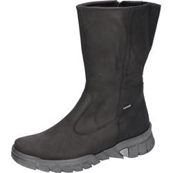 Stiefel WALDLÄUFER "H-LUMI" Gr. 5 (38), Normalschaft, schwarz, Damen, Nubukleder, unifarben, Schuhe, Winterboots, TEX-Membran, in Komfortweite G (= weit)