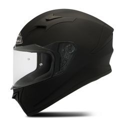 Integralhelm SMK Stellar Solid Flat-Schwarz