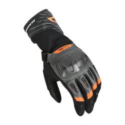 Motorradhandschuhe Macna Tempo Grau-Orange