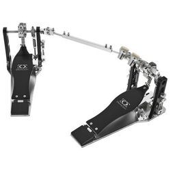 DrumCraft Nighthawk Max Double Pedal Silber mit schwarzer Trittplatte