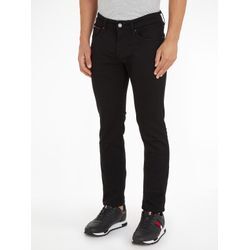 Slim-fit-Jeans TOMMY JEANS "SLIM SCANTON", Herren, Gr. 31, Länge 30, schwarz (memphis bk str), Obermaterial: 90% Baumwolle, 8% Elastomultiester, 2% Elasthan, modisch, schmal, Jeans