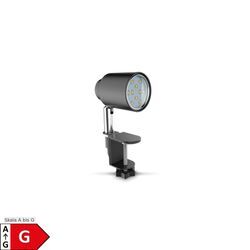 LED Klemmleuchte, schwarz, 1xLED/GU10/5W