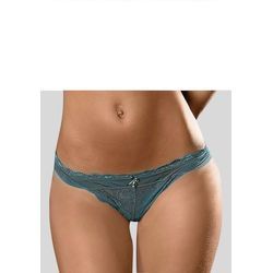 LASCANA String 'Premium Dessous' grün Gr. 32/34 für Damen. Figurbetont