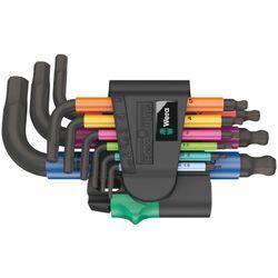 950/9 Hex-Plus Multicolour 2 Winkelschlüsselsatz, metrisch, 9-teilig - Wera