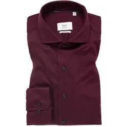 COMFORT FIT Jersey Shirt in bordeaux unifarben, bordeaux, 42