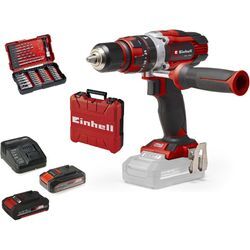 Akku-Schlagbohrschrauber EINHELL "Â»TE-CD 18/48 Li-i KitÂ«", rot (rot,schwarz), B:215mm H:197mm L:223mm, Bohrmaschinen, Power X-Change, Inkl. 2 Akkus, Koffer und Zubehör